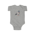Customizable Diamond District NYC Pigeon Baby Onesie | New Yorker Reveal Infant Bodysuit