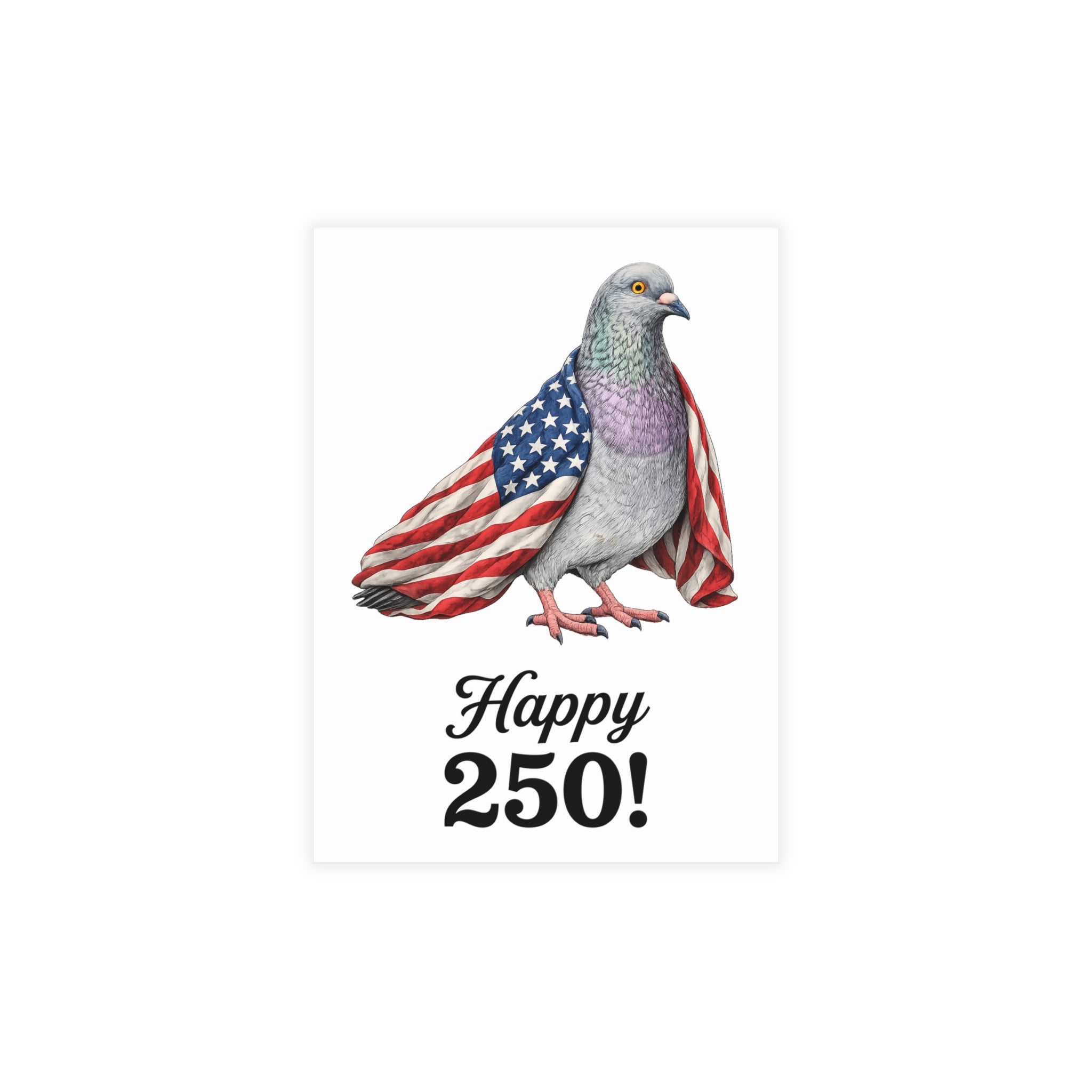 4th of July NYC Pigeon Postcard Bundle (envelopes included)