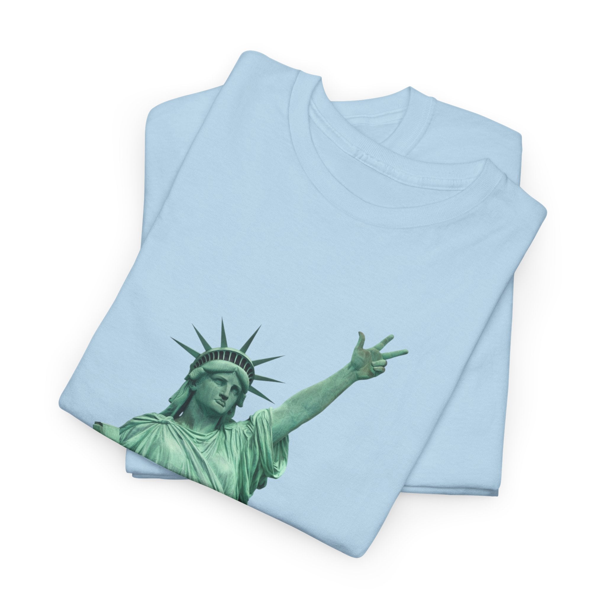 New Yorkers Love To Travel Statue of Liberty Three Points T-Shirt | NYC Jalen Brunson Basketball 3 Point Shot Tee