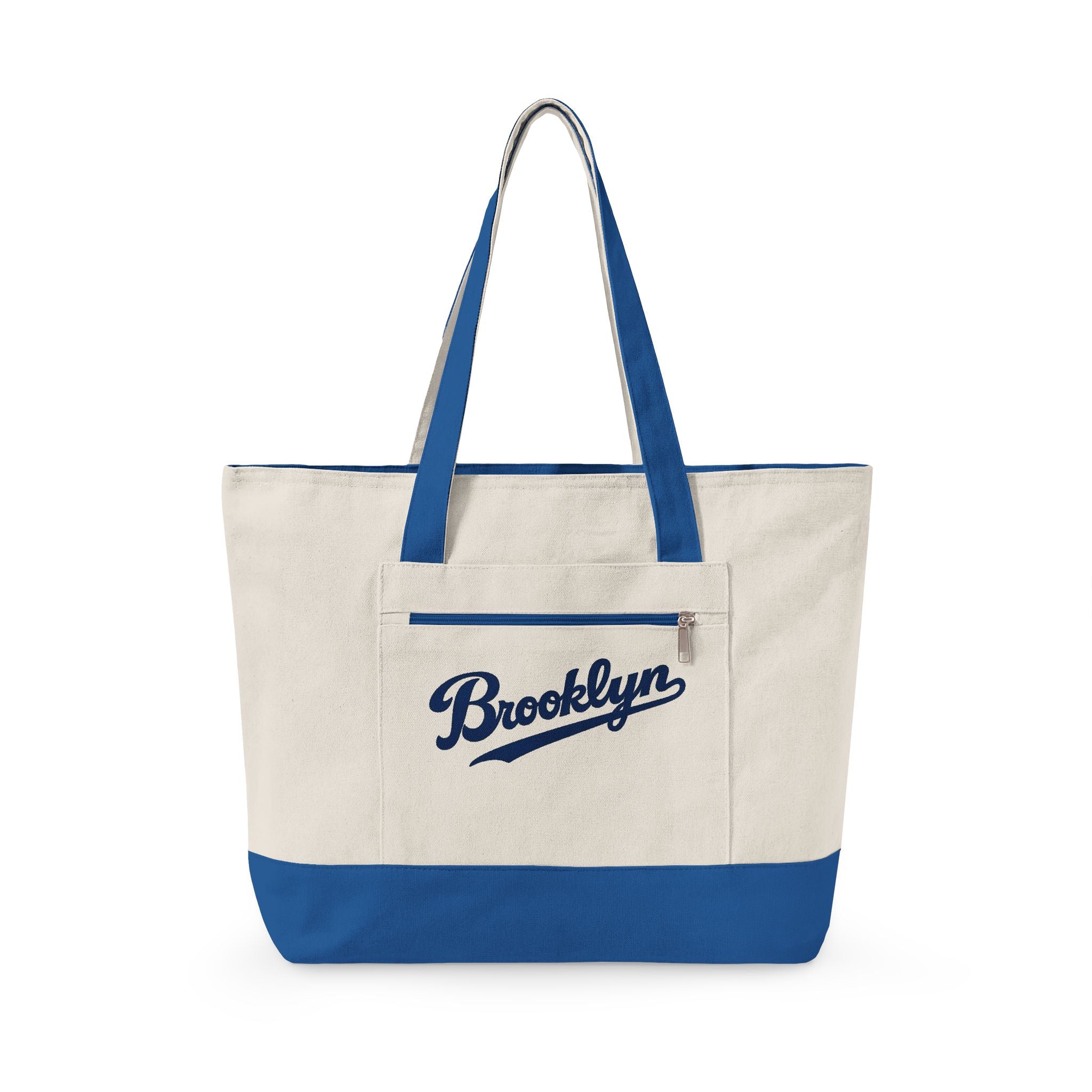 Brooklyn Canvas Tote — Zippered Market Bag