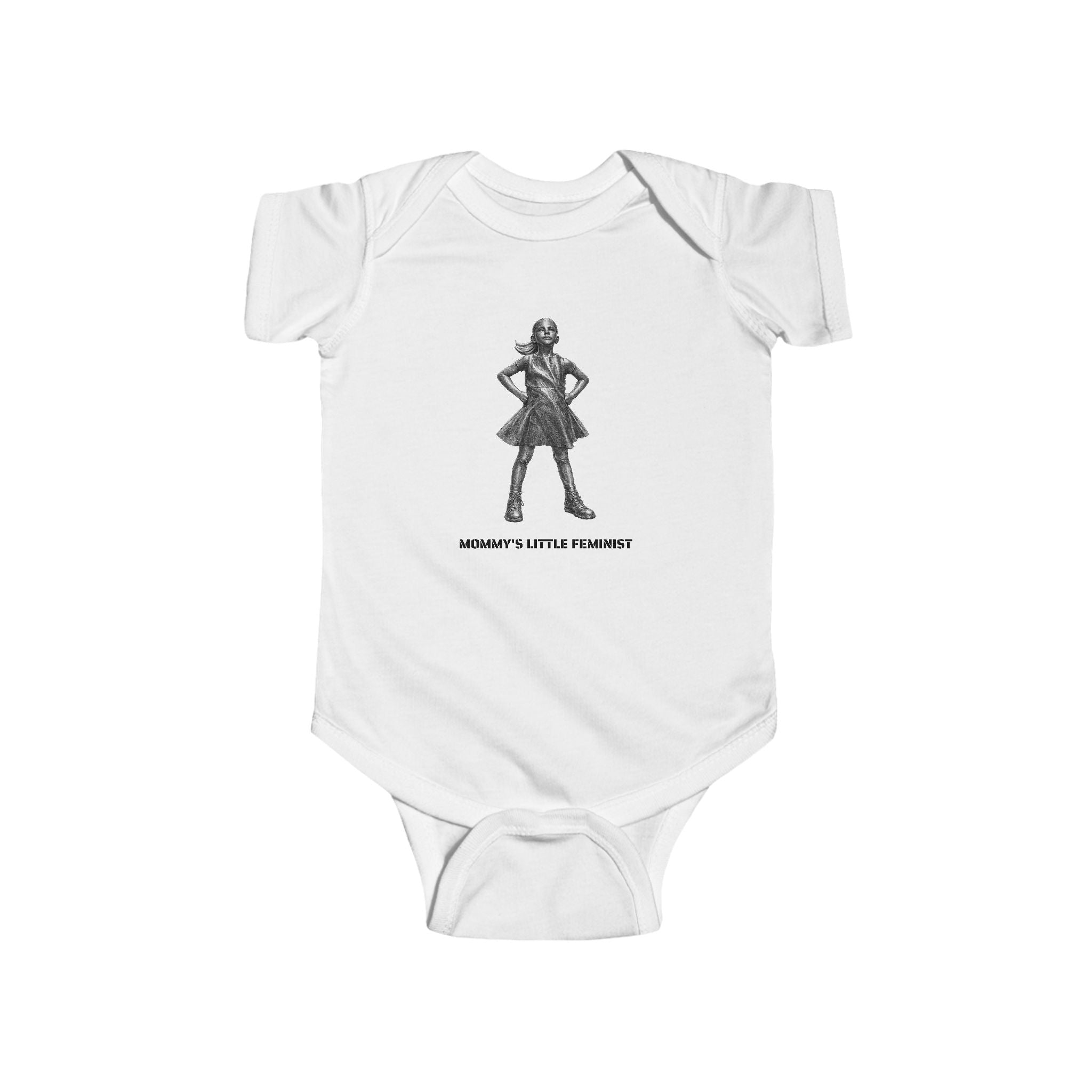 Mommy's Little Feminist Baby Bodysuit | Fearless Girl Onesie