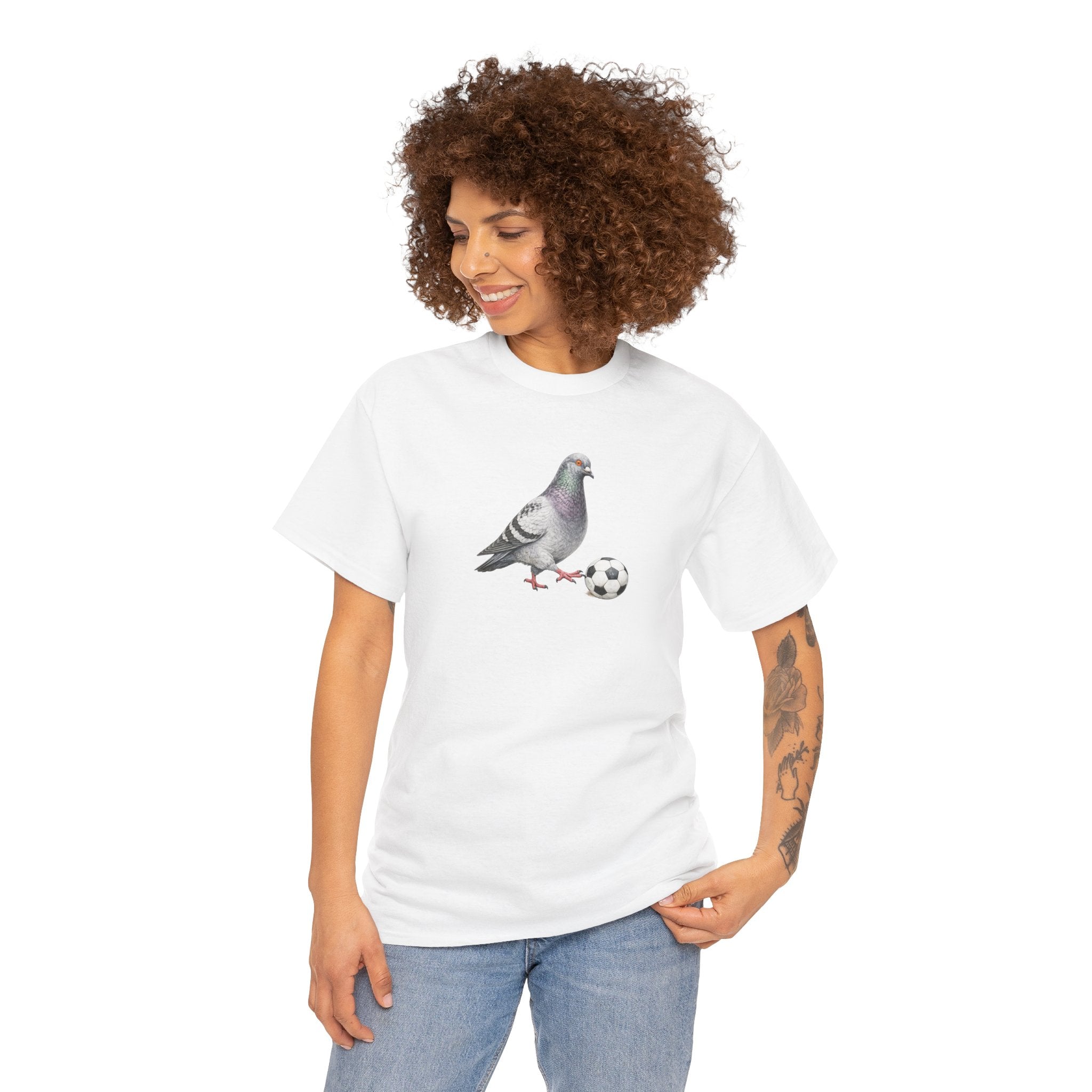 Customizable Corona NYC Pigeon Soccer T-Shirt | Soccer Player Tee