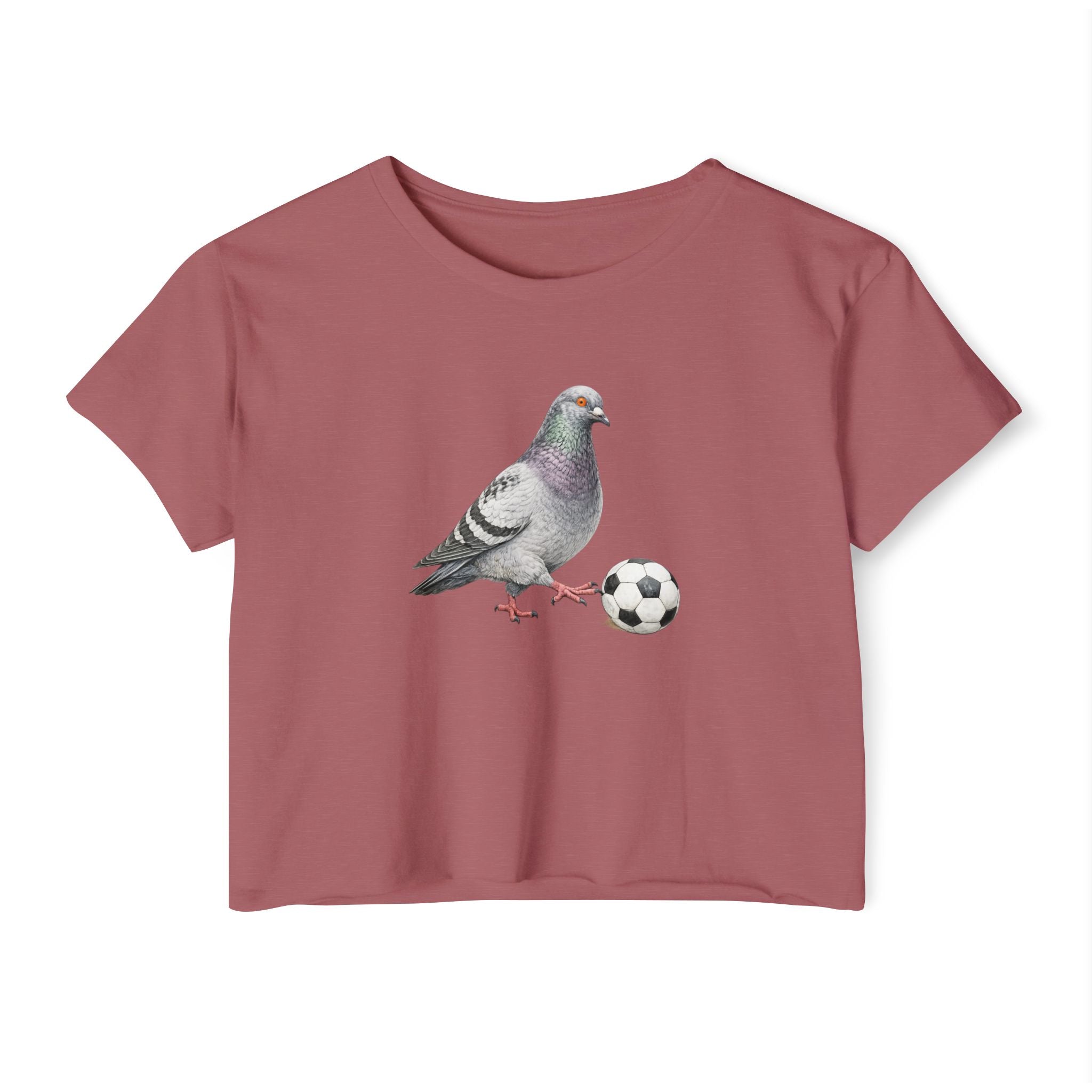 Customizable Corona NYC Pigeon Soccer Crop Top