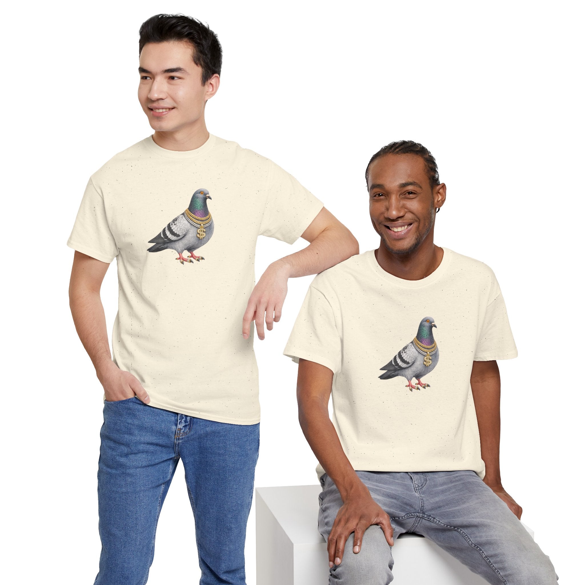 Customizable Diamond District NYC Pigeon T-Shirt | New York Jeweler Tee