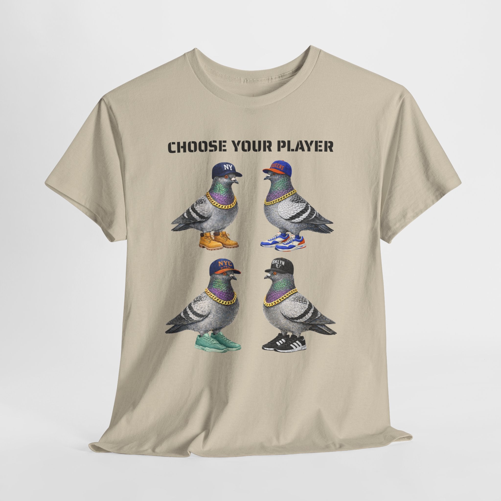 New York Sports Fan NYC Pigeon T-Shirt | NYC Baseball Basketball Fan Basketball Fan Tee