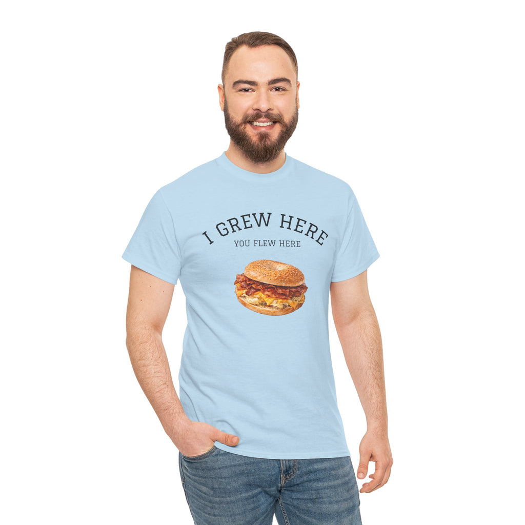 Bacon Egg and Cheese T-Shirt | I Grew Here You Flew Here New York City Bodega Food Tee