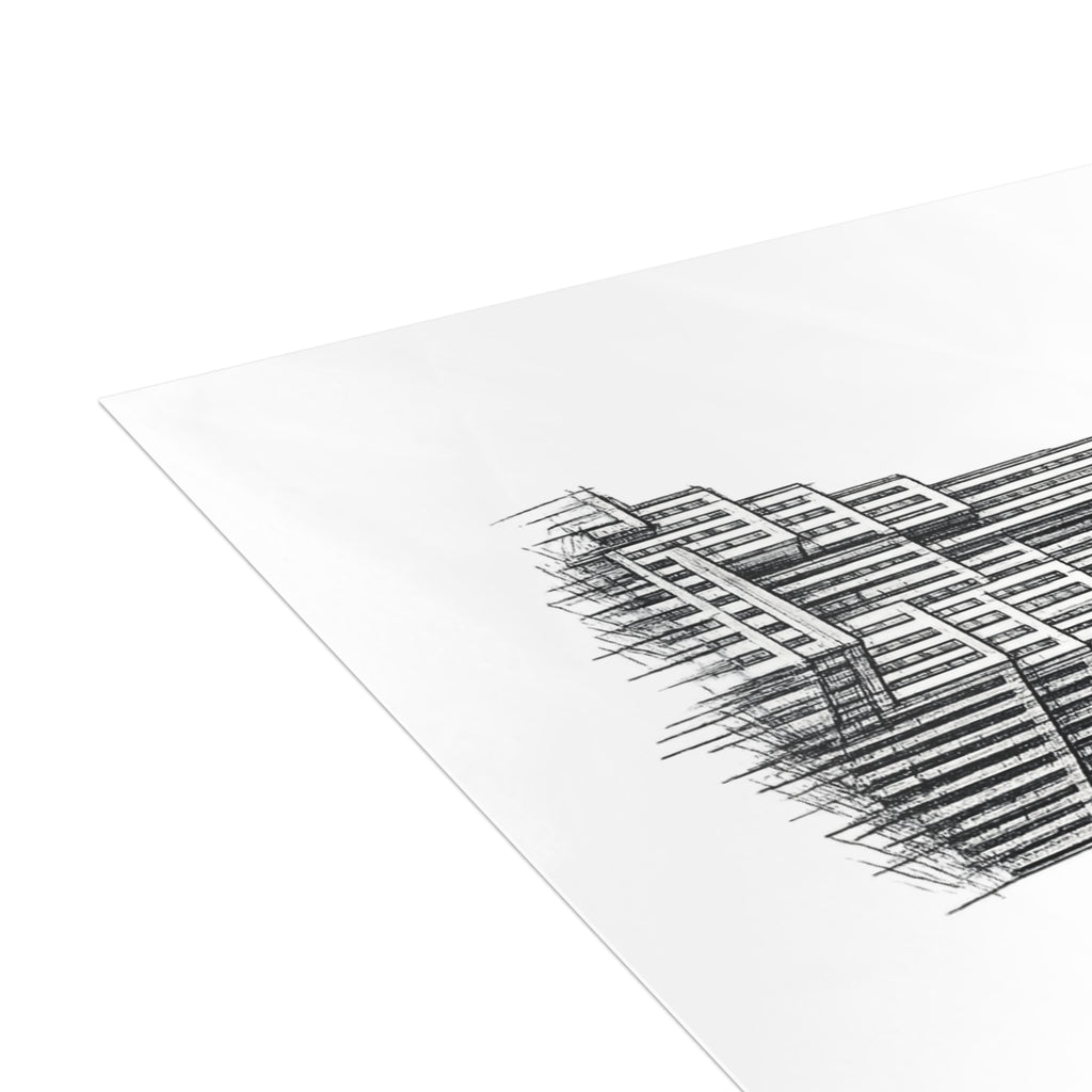Empire State Building Postcard Set — Architectural Sketch Postcard Bundle (with envelopes)