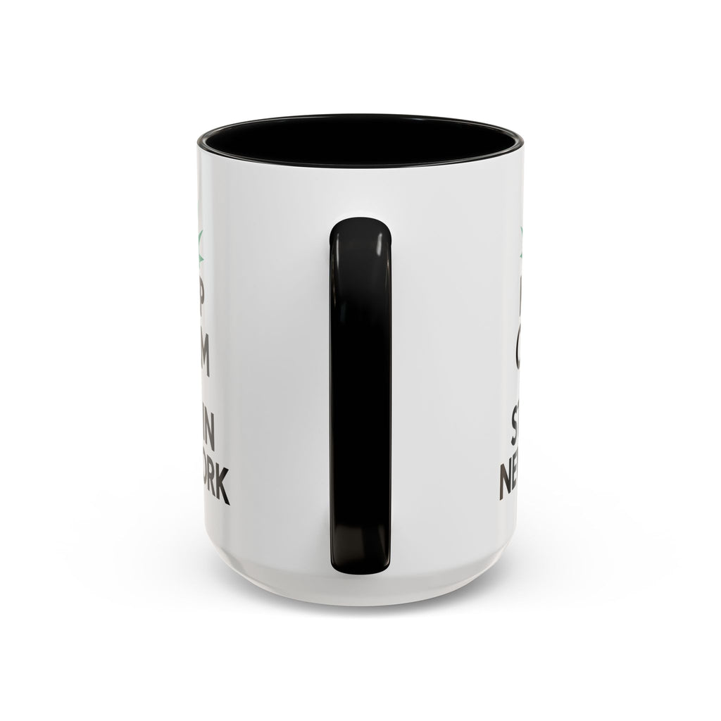 Keep Calm and Stay in New York Accent Coffee Mug 11oz + 15oz