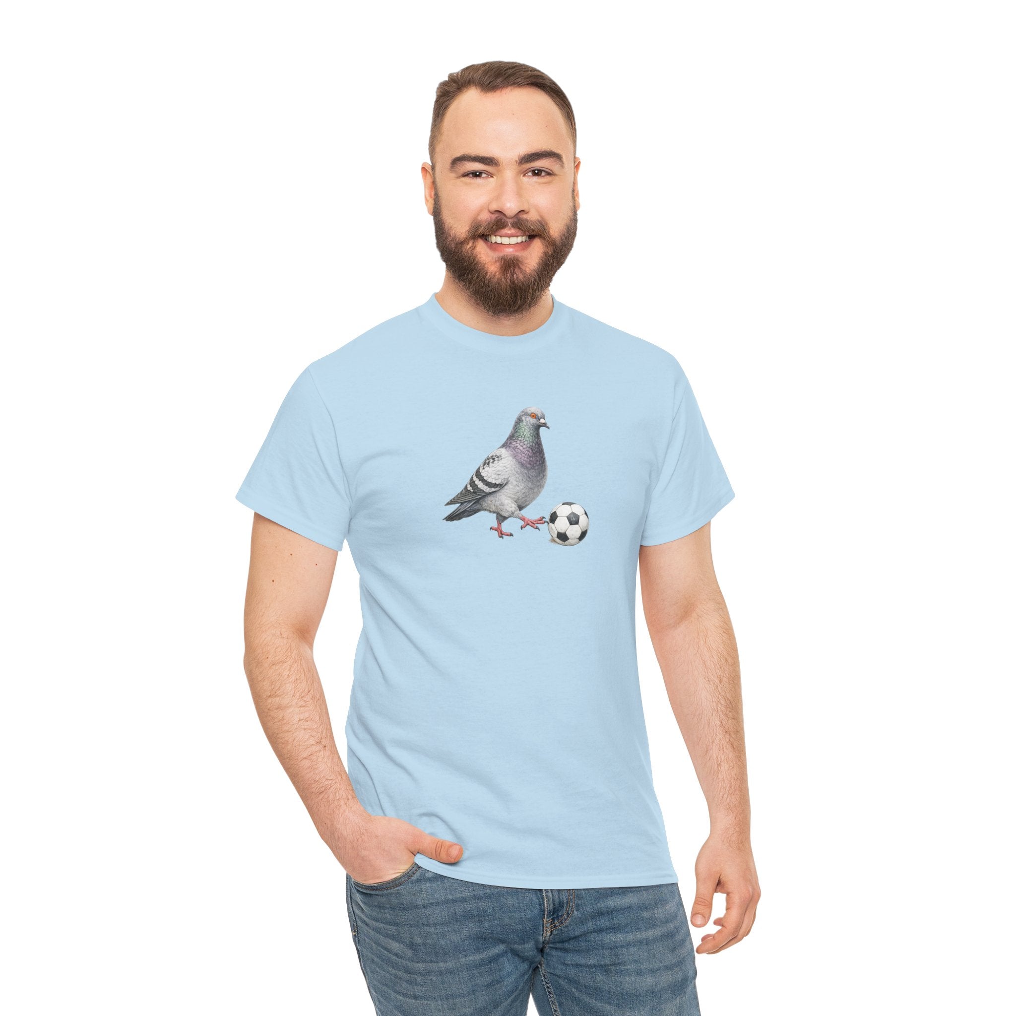 Customizable Corona NYC Pigeon Soccer T-Shirt | Soccer Player Tee