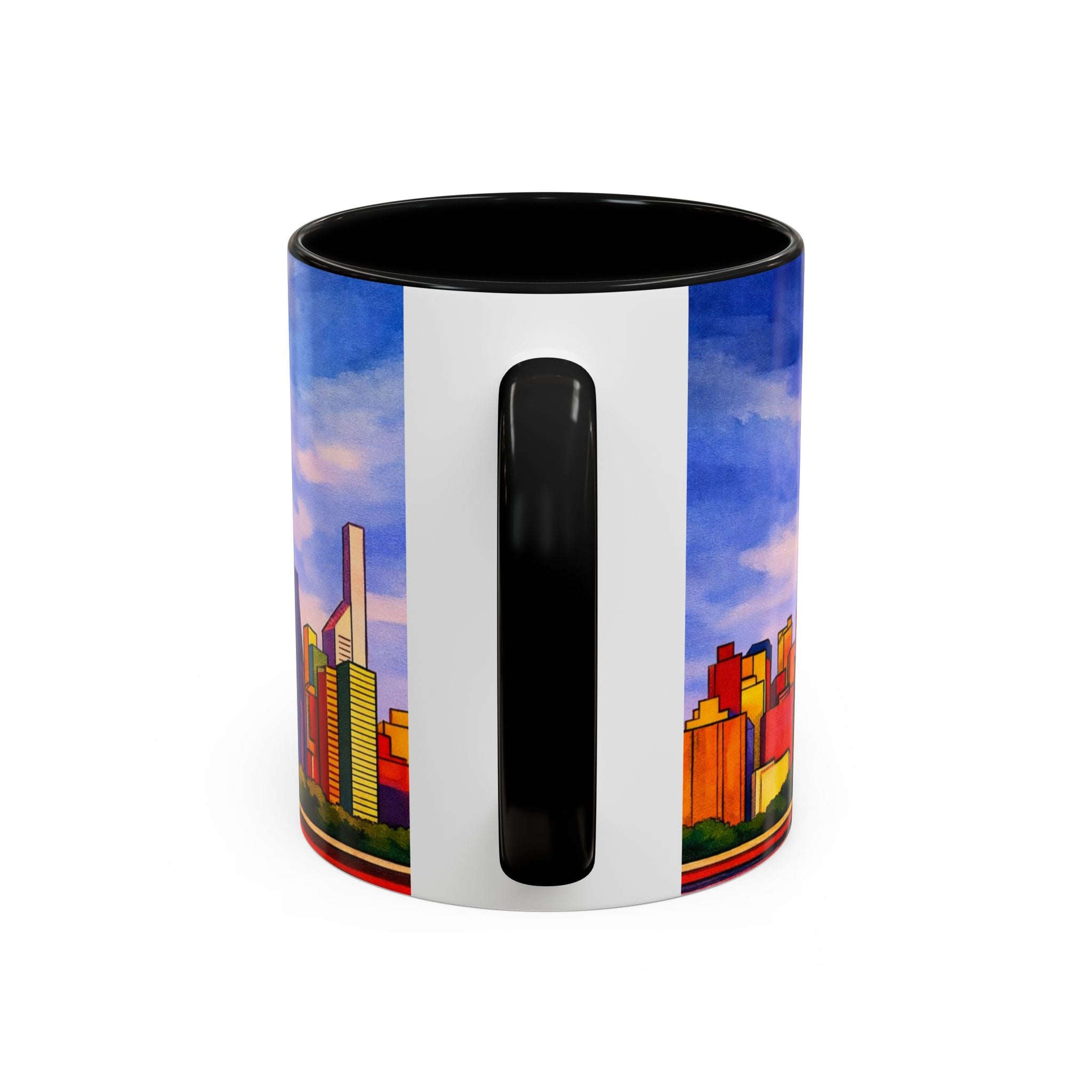 Over The Town  Marc Chagall-inspired Fan Art Manhattan Skyline NYC Accent Coffee Mug