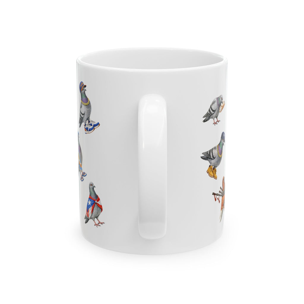 Taza Palomas de Nueva York | Taza de café para amantes de las aves de NYC