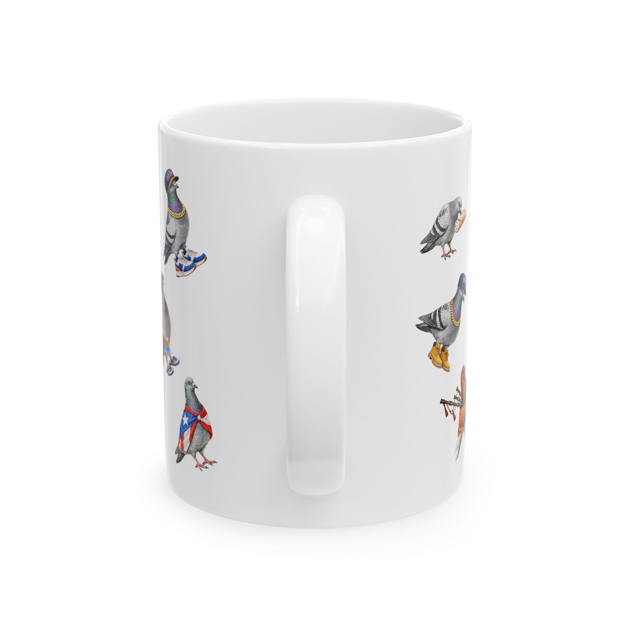 Taza Palomas de Nueva York | Taza de café para amantes de las aves de NYC