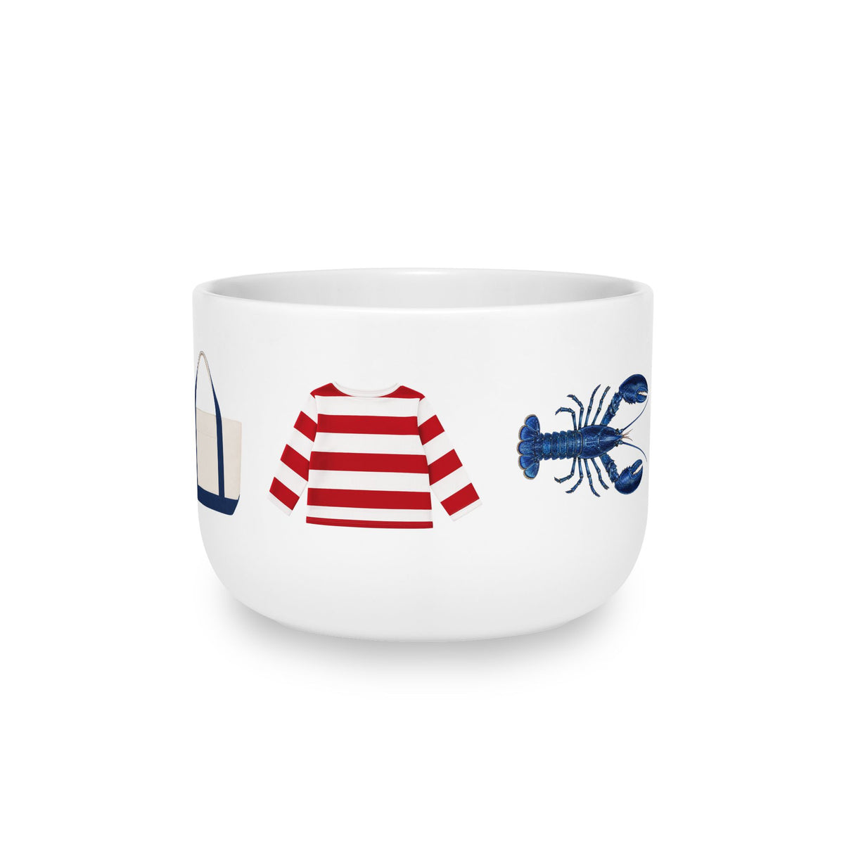 Hamptons Clam Chowder Bowl  25oz Coastal Style Ceramic Soup Bowl