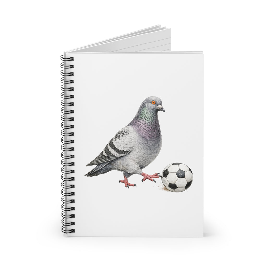 Customizable Corona NYC Pigeon Spiral Journal | Queens Soccer Futbol Bird Lovers Notebook