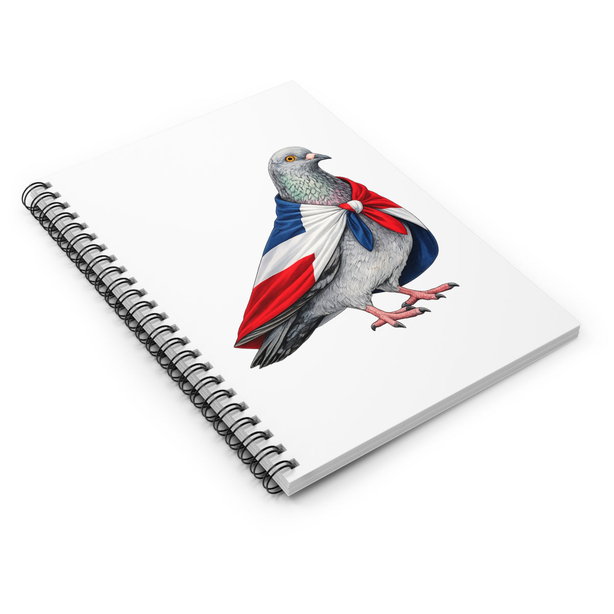 Customizable Washington Heights NYC Pigeon Spiral Journal | New York Bird Lovers Notebook
