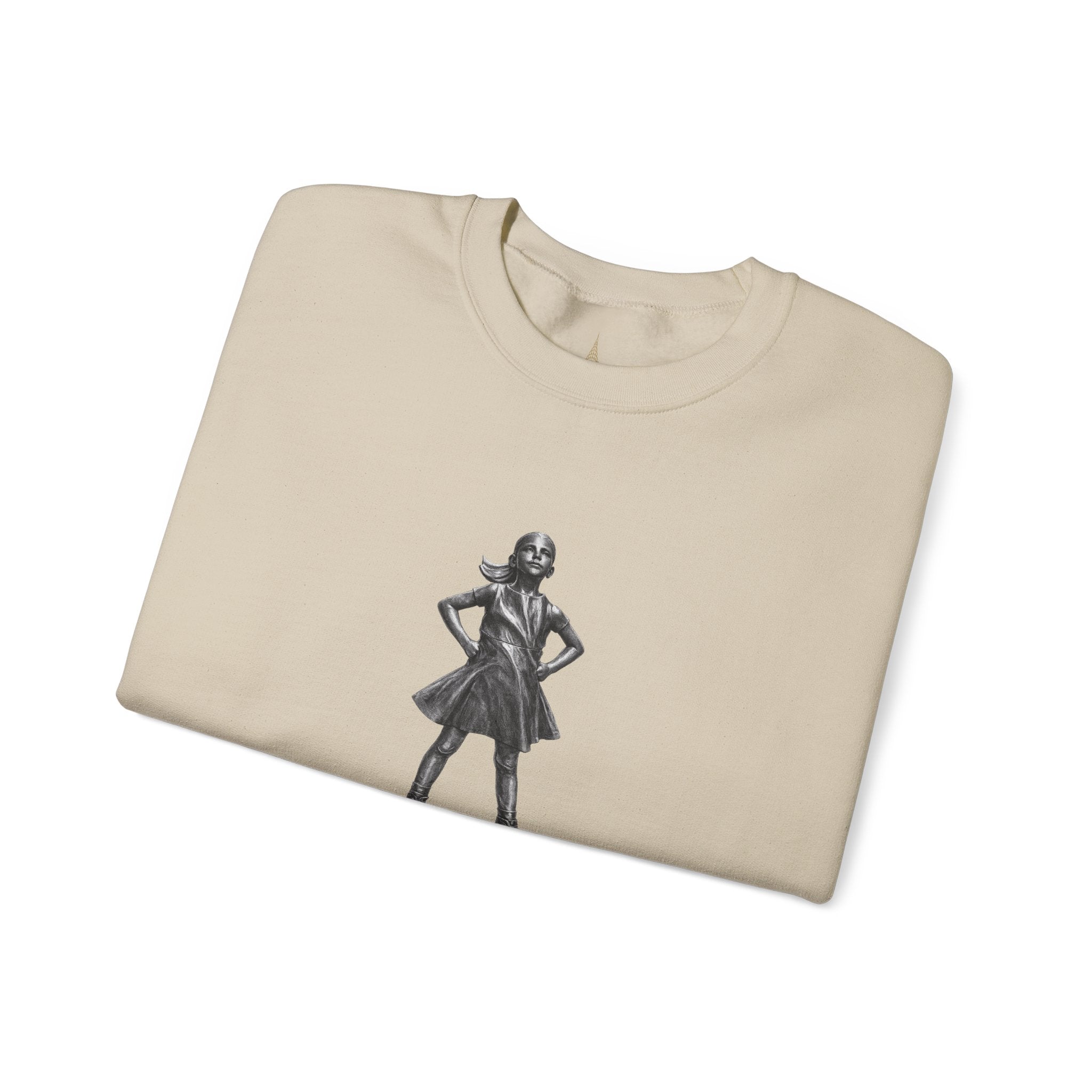 Sudadera con gráfico de la estatua Fearless Girl | Empoderamiento de Nueva York, Suéter con diseño feminista