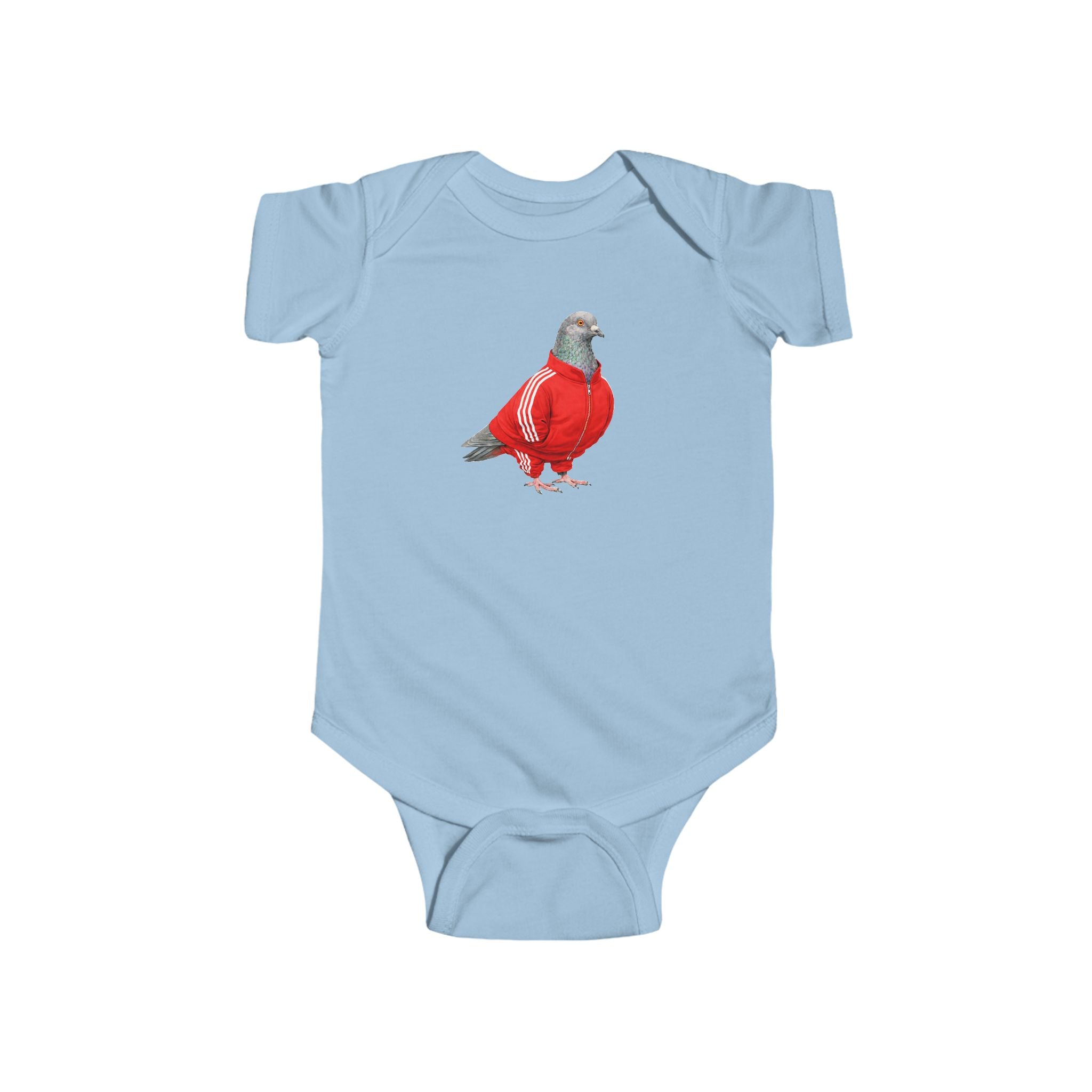 Customizable Brighton Beach NYC Pigeon Baby Onesie | New Yorker Reveal Infant Bodysuit