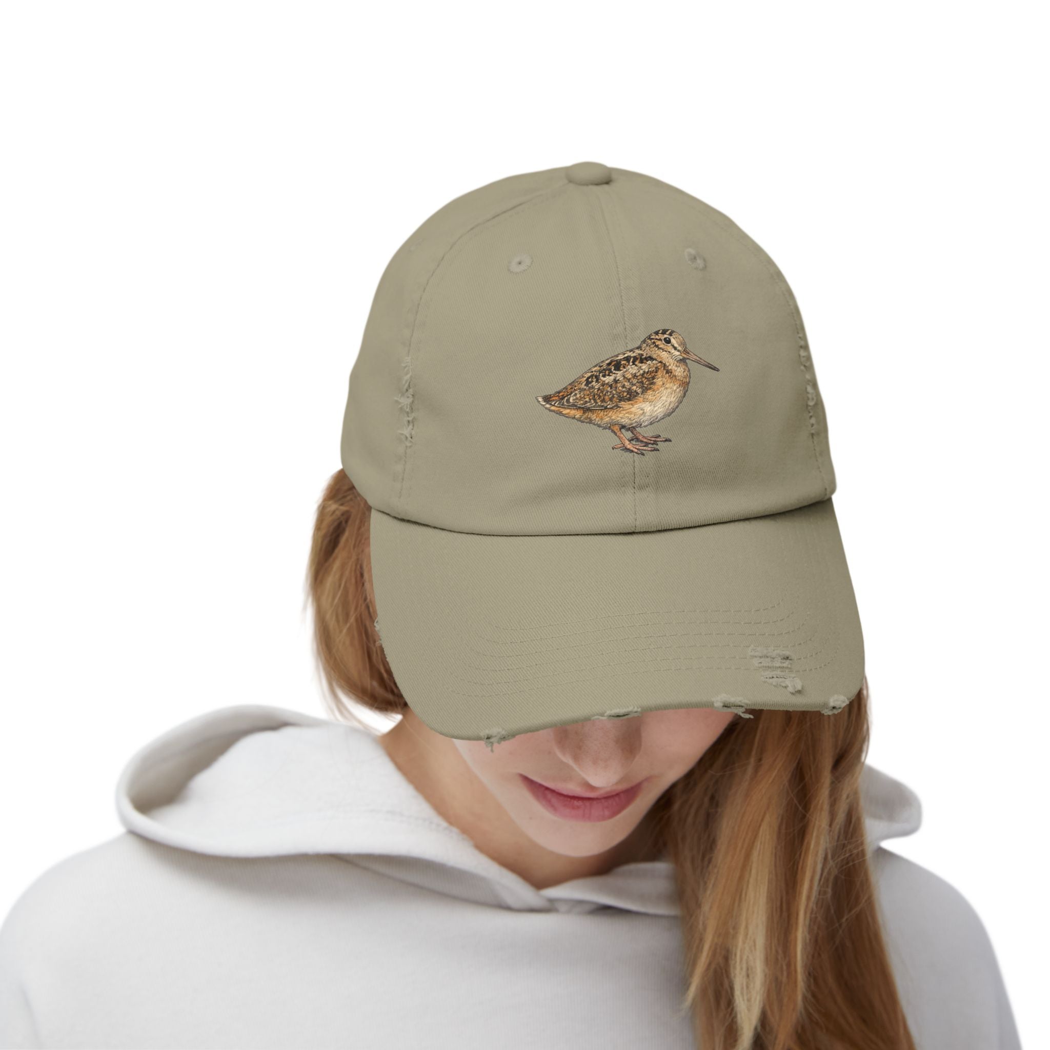 Bryant Park American Woodcock Distressed Cap — Nature Hat for Bird Lovers