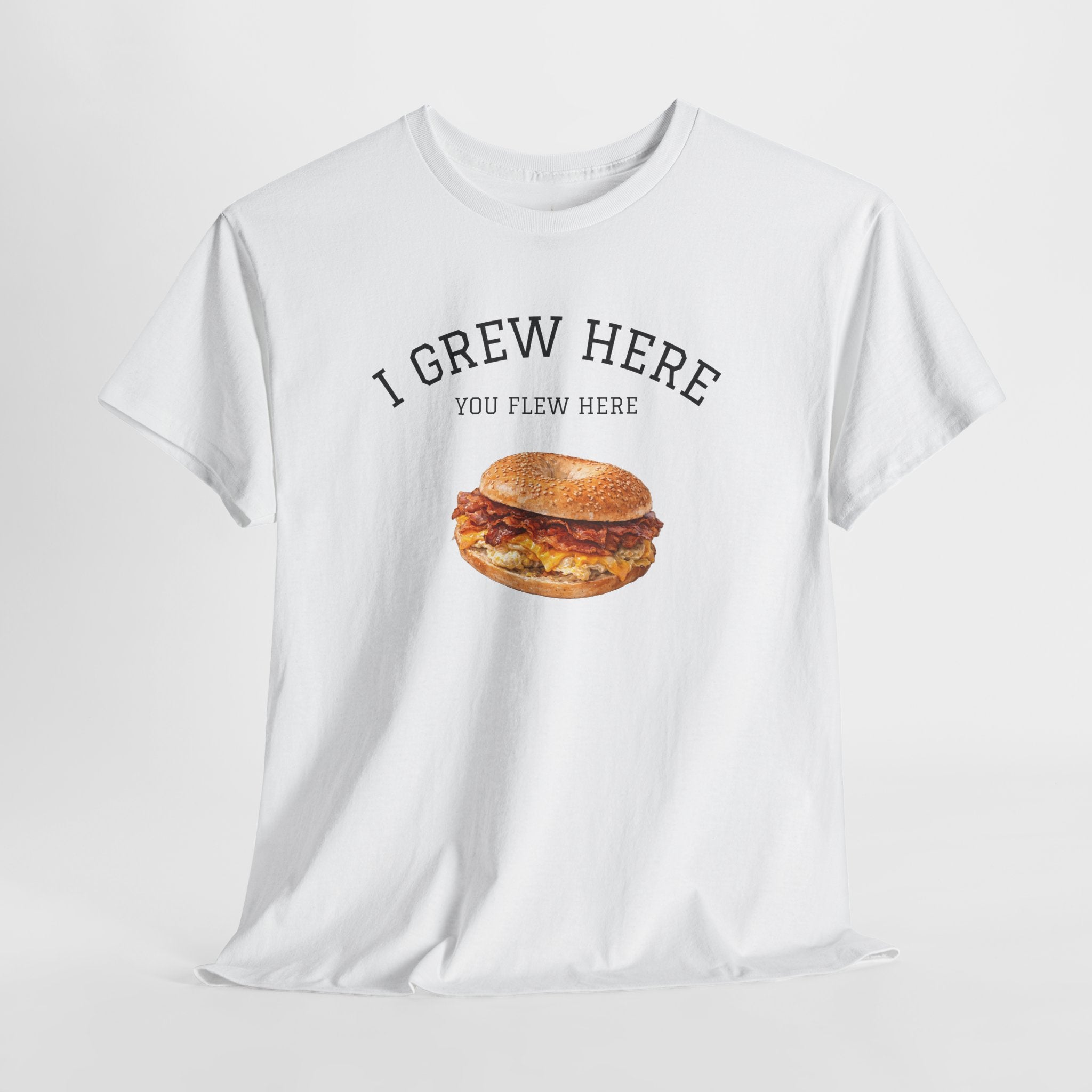Bacon Egg and Cheese T-Shirt | I Grew Here You Flew Here New York City Bodega Food Tee