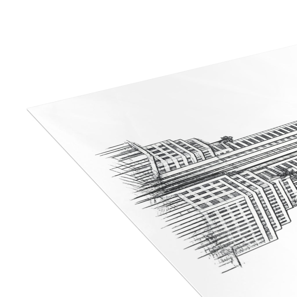 Chrysler Building Postcard Set — Architectural Sketch Postcard Bundle