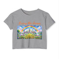 NYC Living The Dream Crop Top Tee | New York Is a Fairy Tale Tee T-shirt