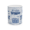Lower East Side Blue Toile de Jouy Mug | NYC Chinoiserie Ceramic Mug