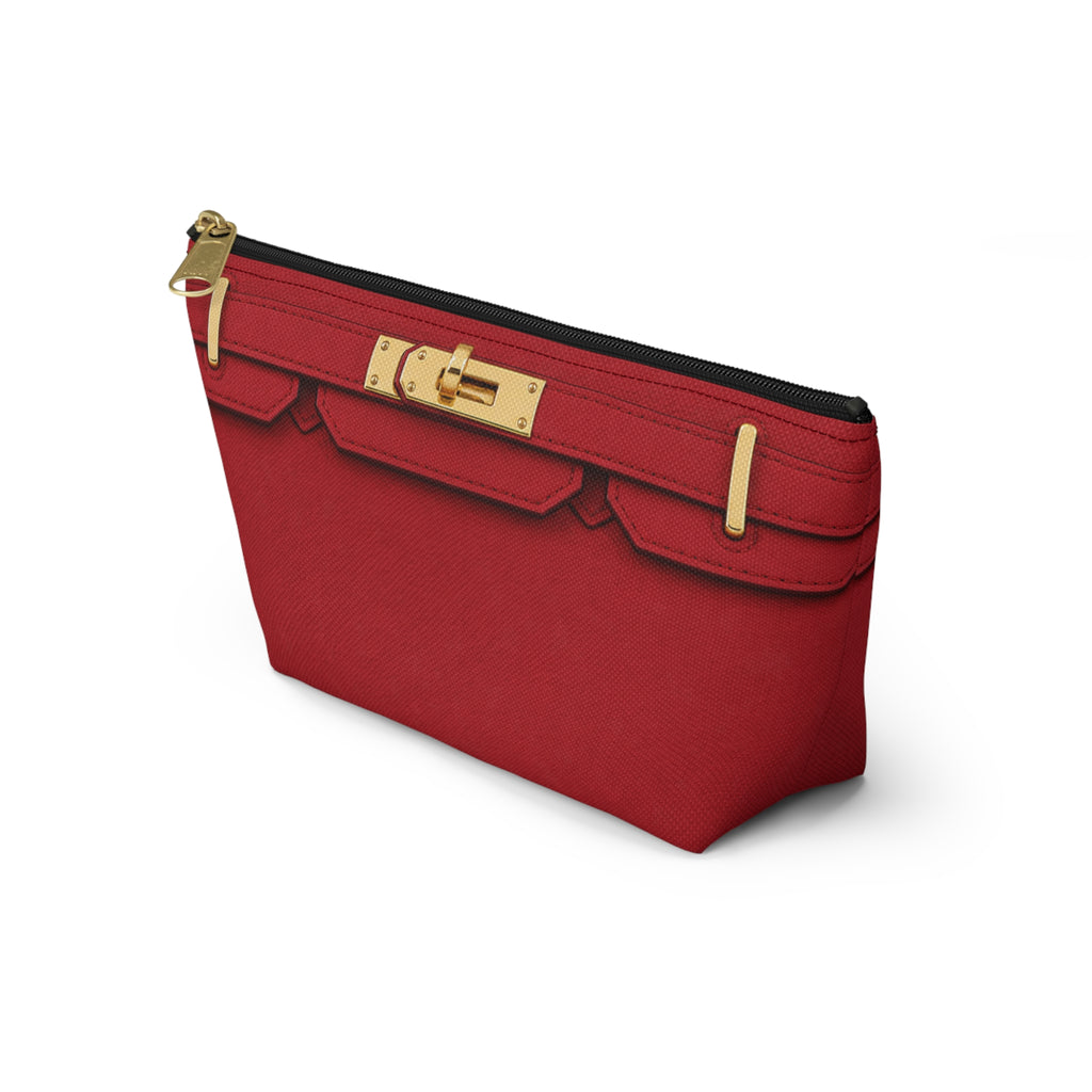 Canal Street Burgundy Makeup Bag —  T-Bottom Travel Bag