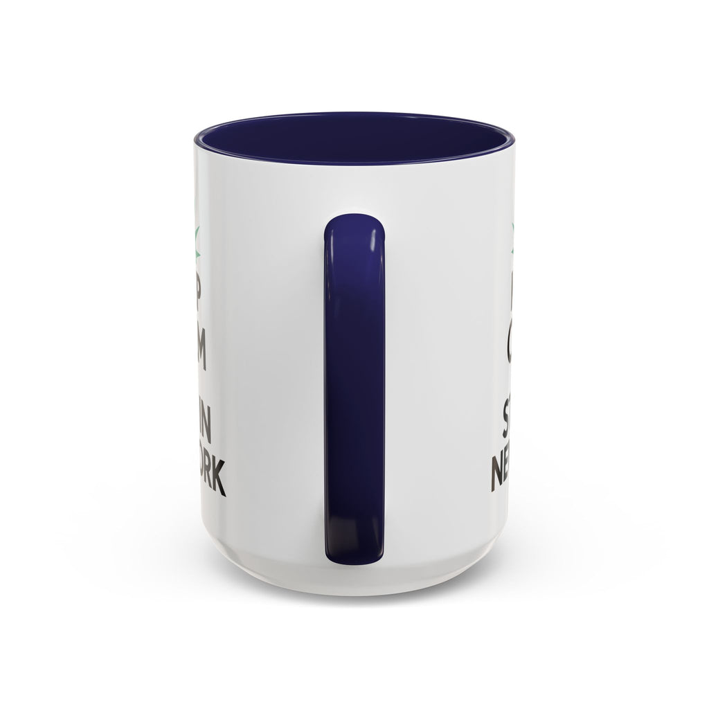 Keep Calm and Stay in New York Accent Coffee Mug 11oz + 15oz