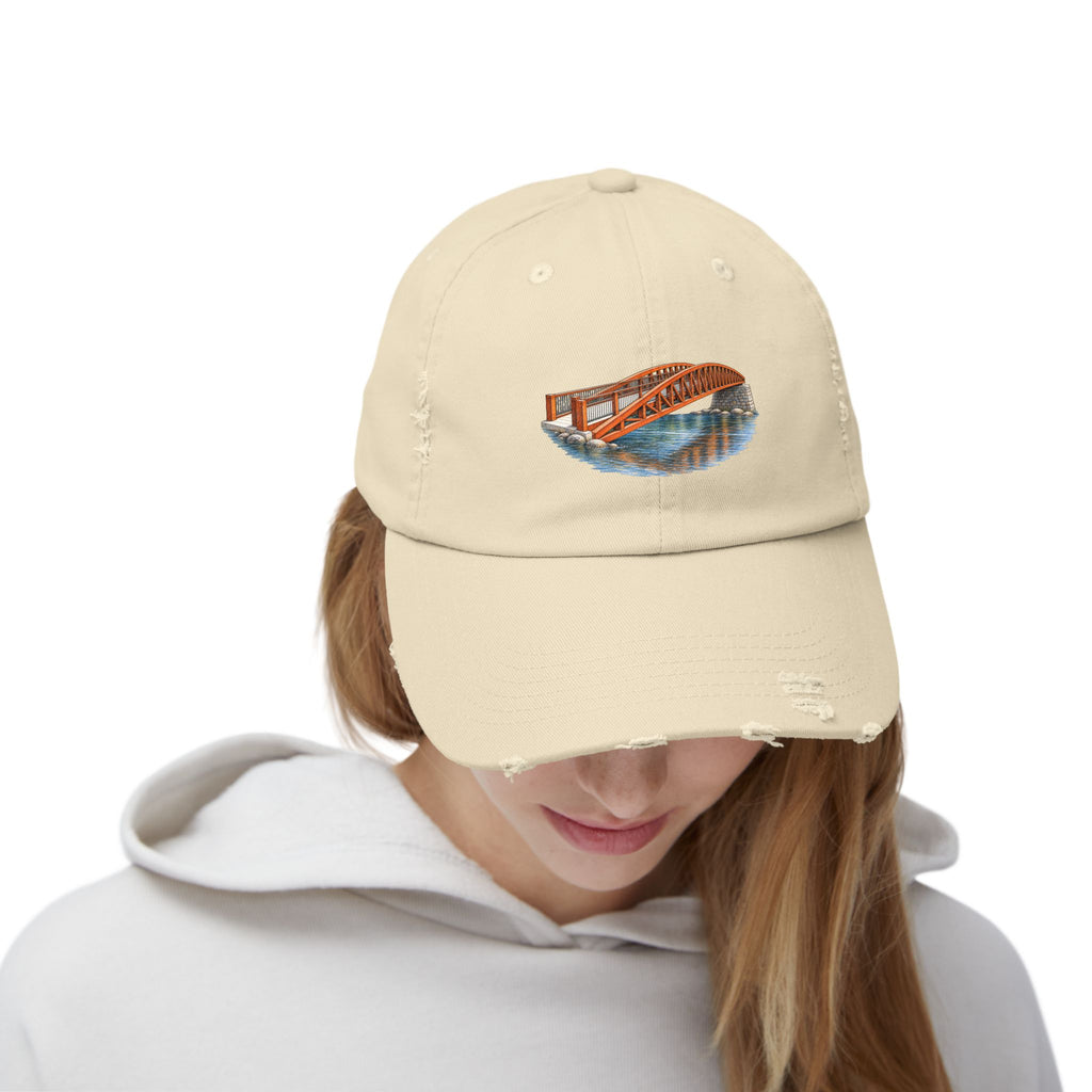 Neversink Crossing Distressed Cap — Fallsburg Catskills Upstate New York Hat