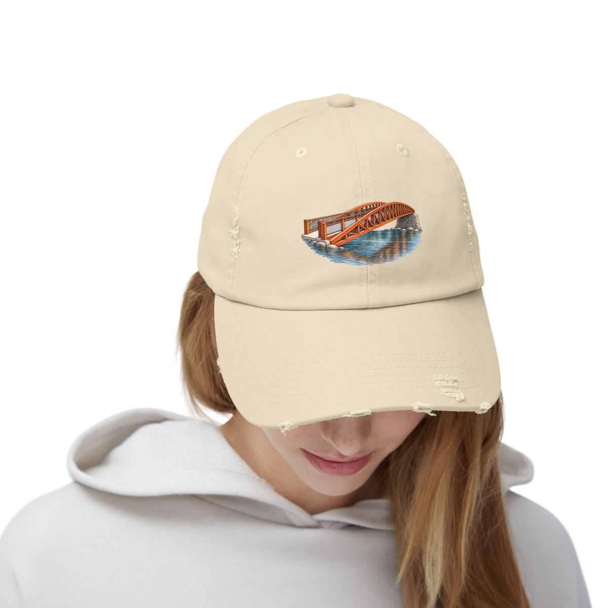 Neversink Crossing Distressed Cap — Fallsburg Catskills Upstate New York Hat