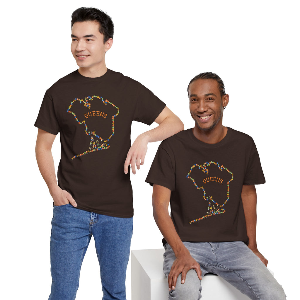 Queens Map Subway Signs T-Shirt | NYC Subway Tee