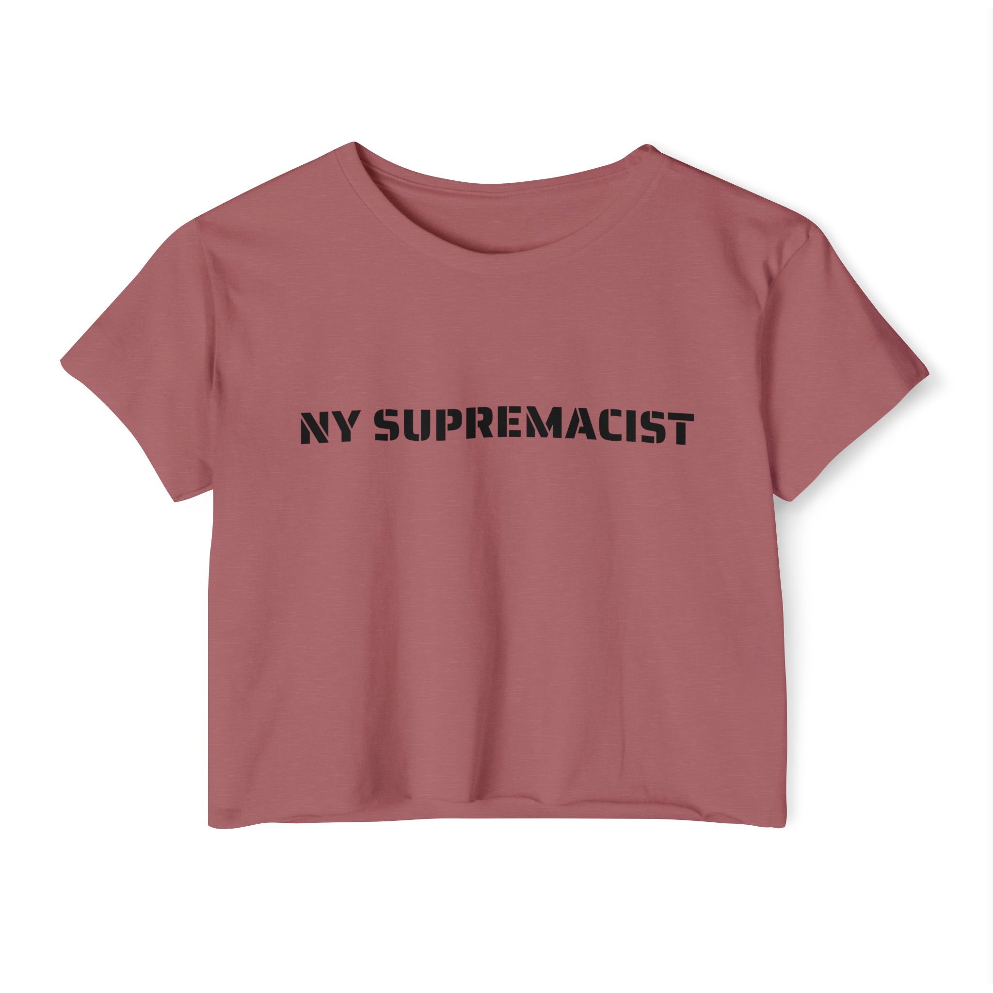 NY Supremacist Crop Top T-shirt  NYC Tee