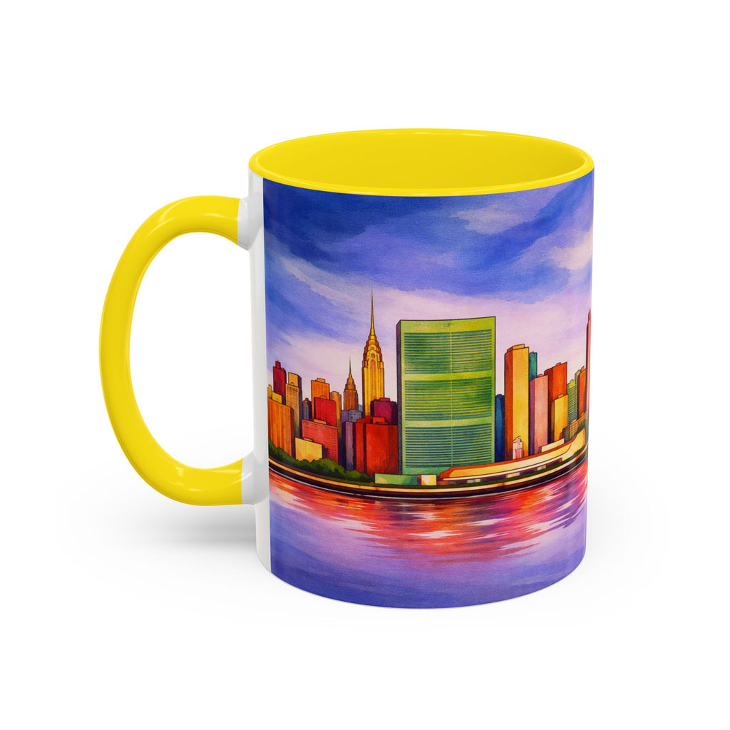 Colorful Midtown Manhattan Skyline NYC Accent Coffee Mug