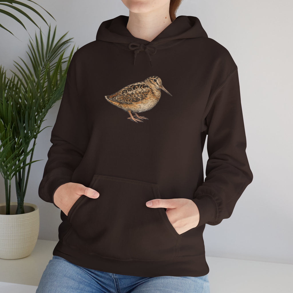 Sudadera con capucha de pájaro becada americana de Bryant Park — Sudadera con capucha para amantes de la naturaleza y la observación de aves