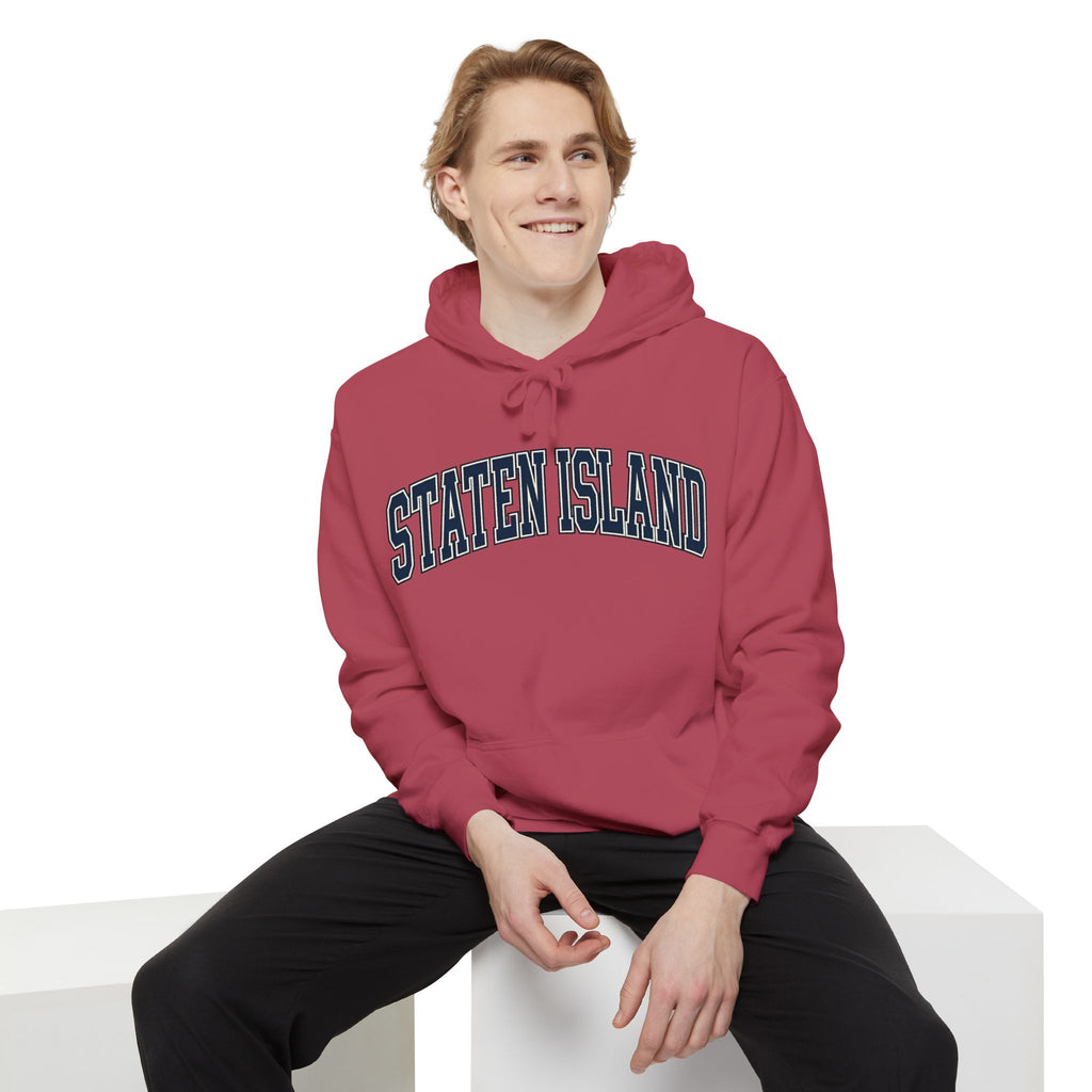 Staten Island Hoodie — Garment-Dyed Pullover Hooded Sweater