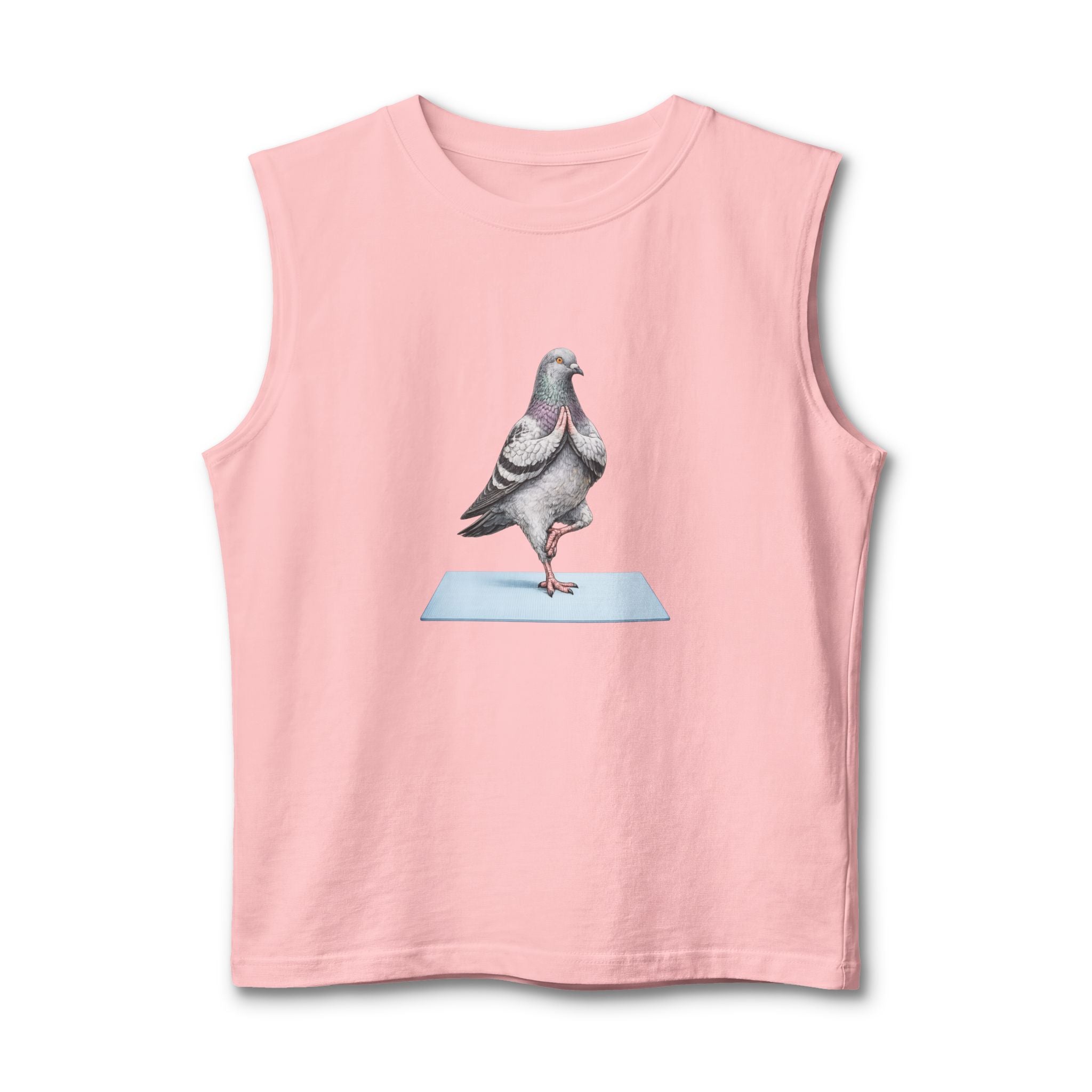 Central Park NYC Pigeon Yoga Muscle Tank Top | Yoga Bird Lovers Tee