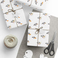 Foodie NYC Pigeons Pattern Gift Wrap Paper | New York Food Influencer Bird Lover Wrapping Paper Roll