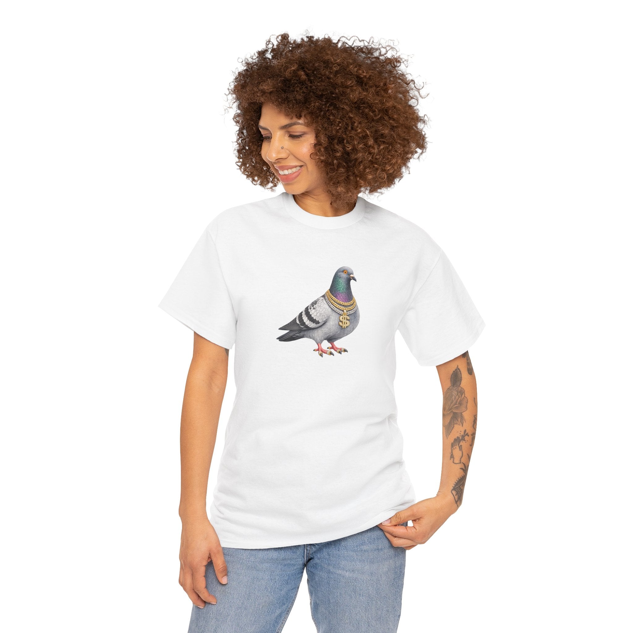 Customizable Diamond District NYC Pigeon T-Shirt | New York Jeweler Tee