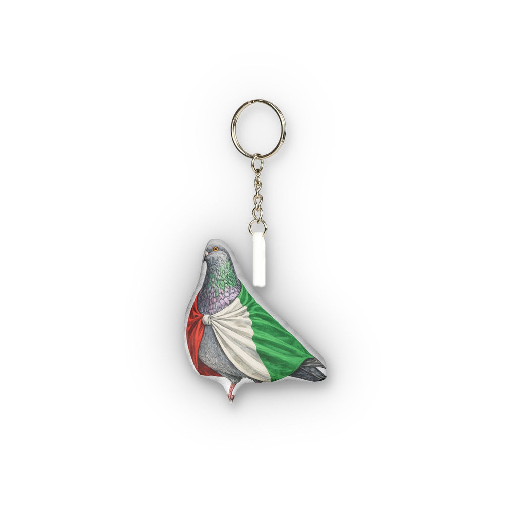 Italy International Pigeon Mini Plush Keychain | Bird Lovers Plushie Bag Charm