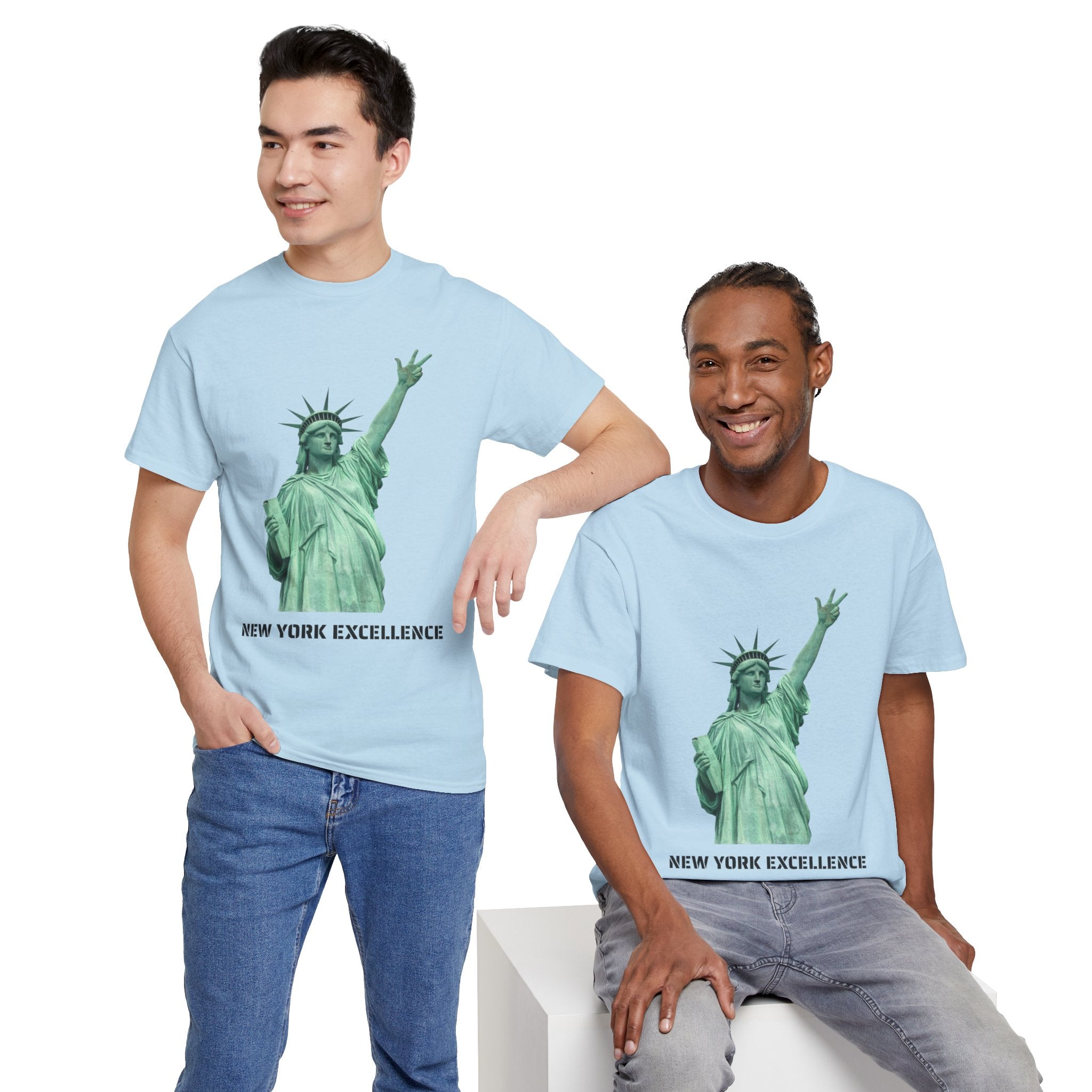 New York Excellence Three Points T-Shirt | Statue of Liberty Jalen Brunson NYC Basketball Tee