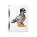 Customizable Bronx NYC Pigeon Spiral Journal | New York Baseball Fan Bird Lovers Notebook