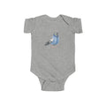 Customizable Financial District NYC Pigeon Baby Onesie | New Yorker Reveal Infant Bodysuit