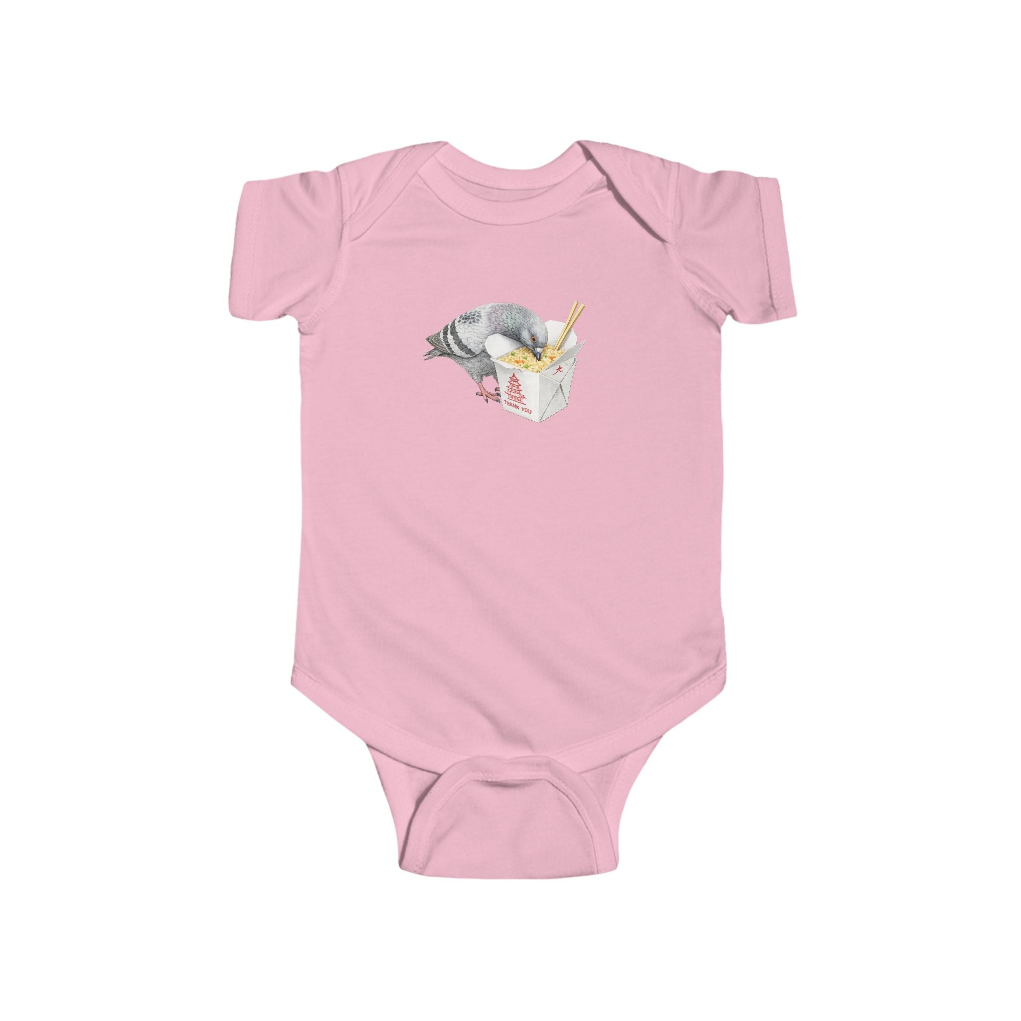 Customizable Flushing NYC Pigeon Baby Onesie | New Yorker Reveal Infant Bodysuit