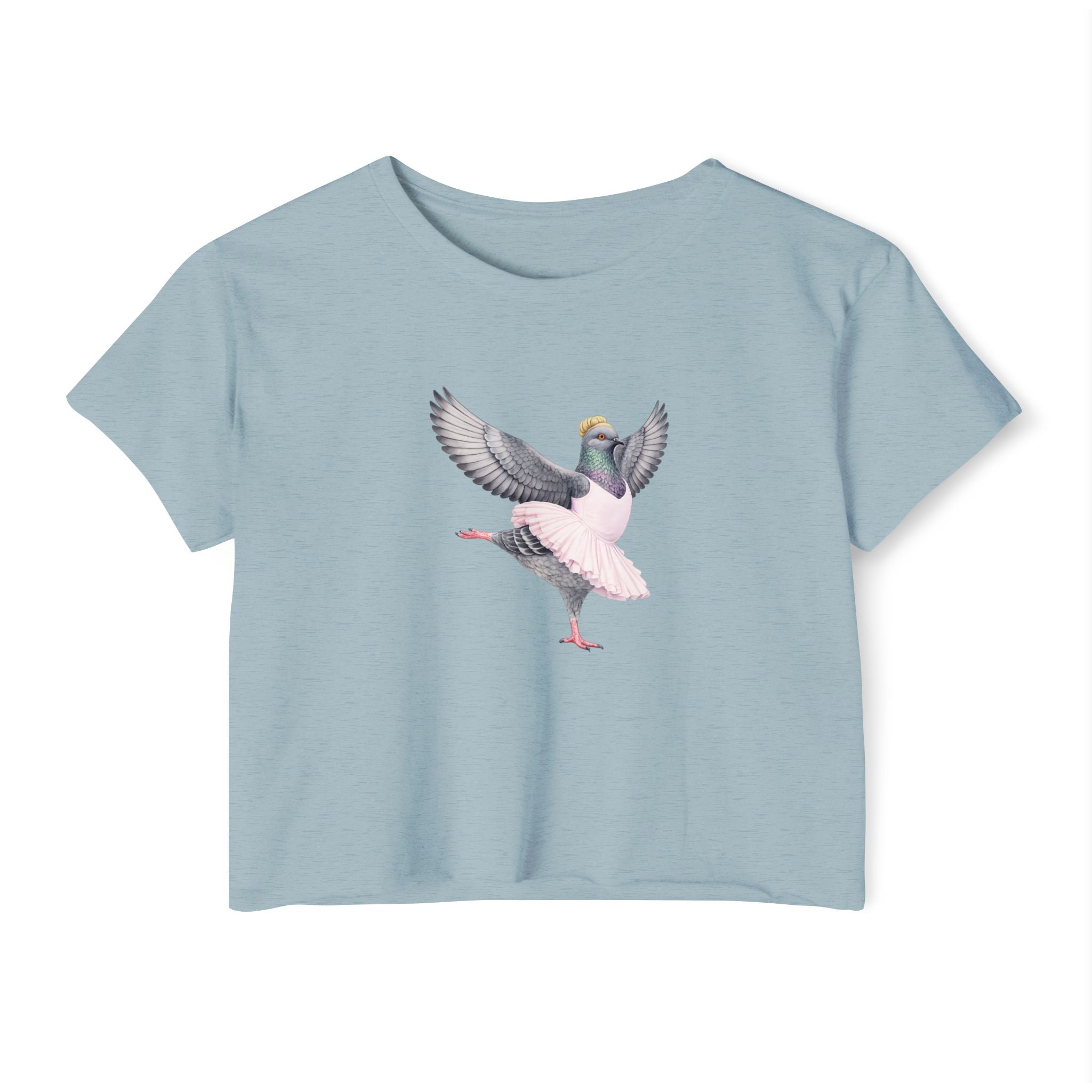 Customizable Lincoln Square NYC Pigeon Crop Top