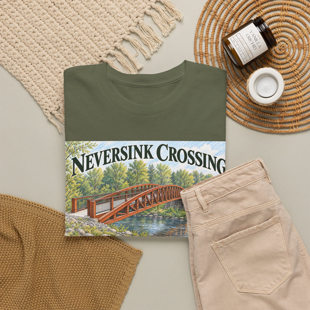 Neversink Crossing Fallsburg NY Scenic Bridge T-Shirt