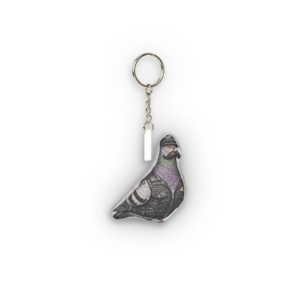 Chelsea NYC Pigeon Mini Plush Keychain | Manhattan LGBT Bird Lovers Plushie Bag Charm