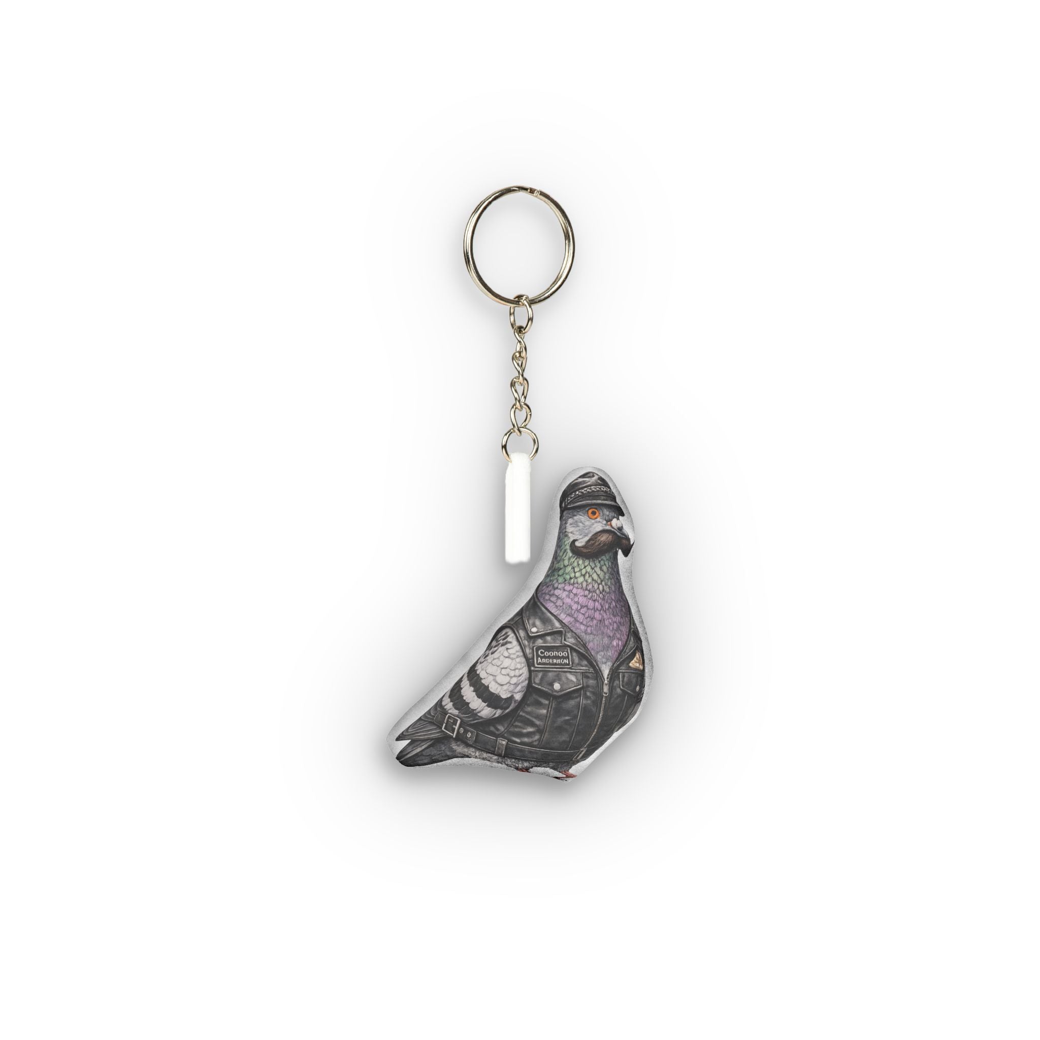 Chelsea NYC Pigeon Mini Plush Keychain | Manhattan LGBT Bird Lovers Plushie Bag Charm