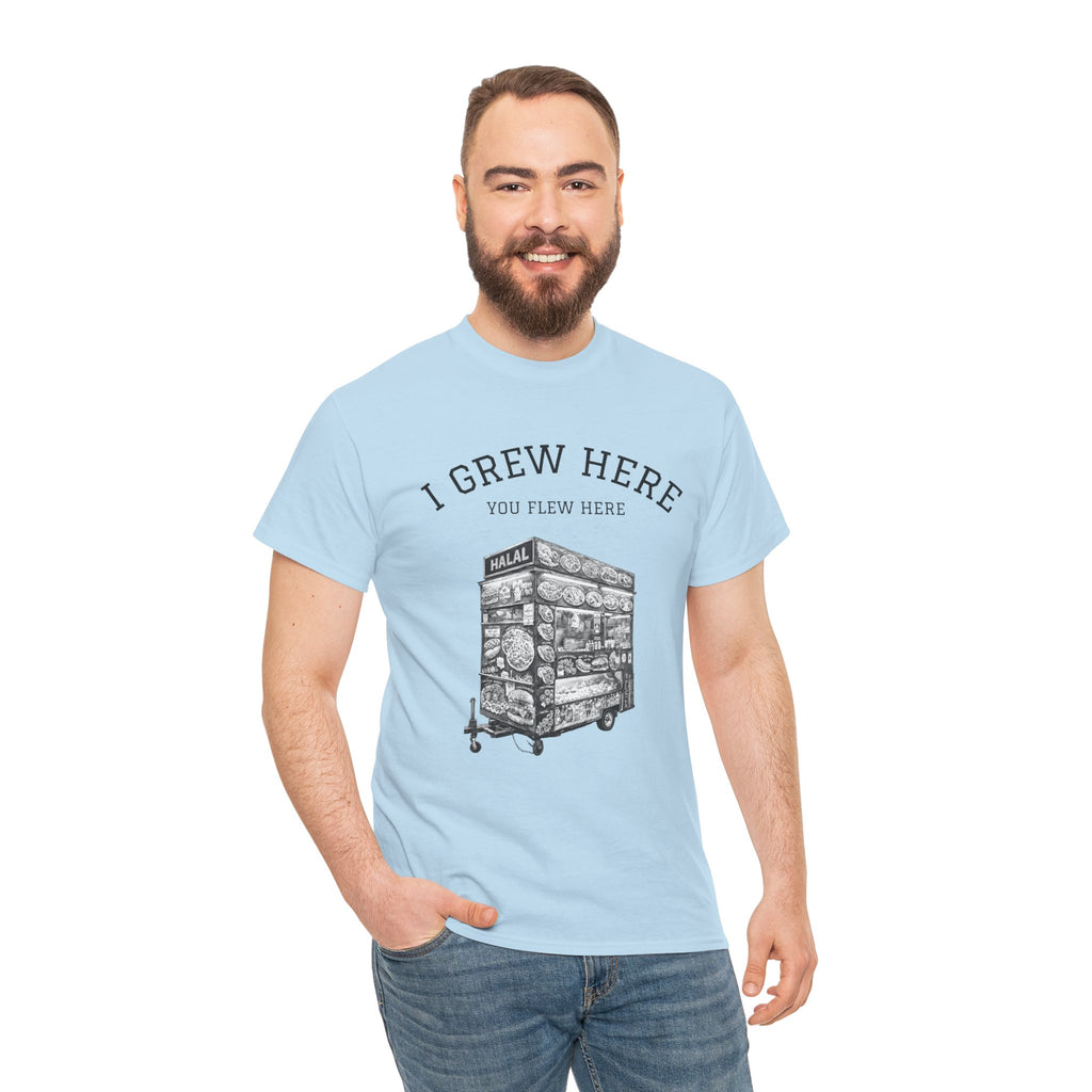 Halal Food Cart Tee | New York I Grew Here You Flew Here T-Shirt