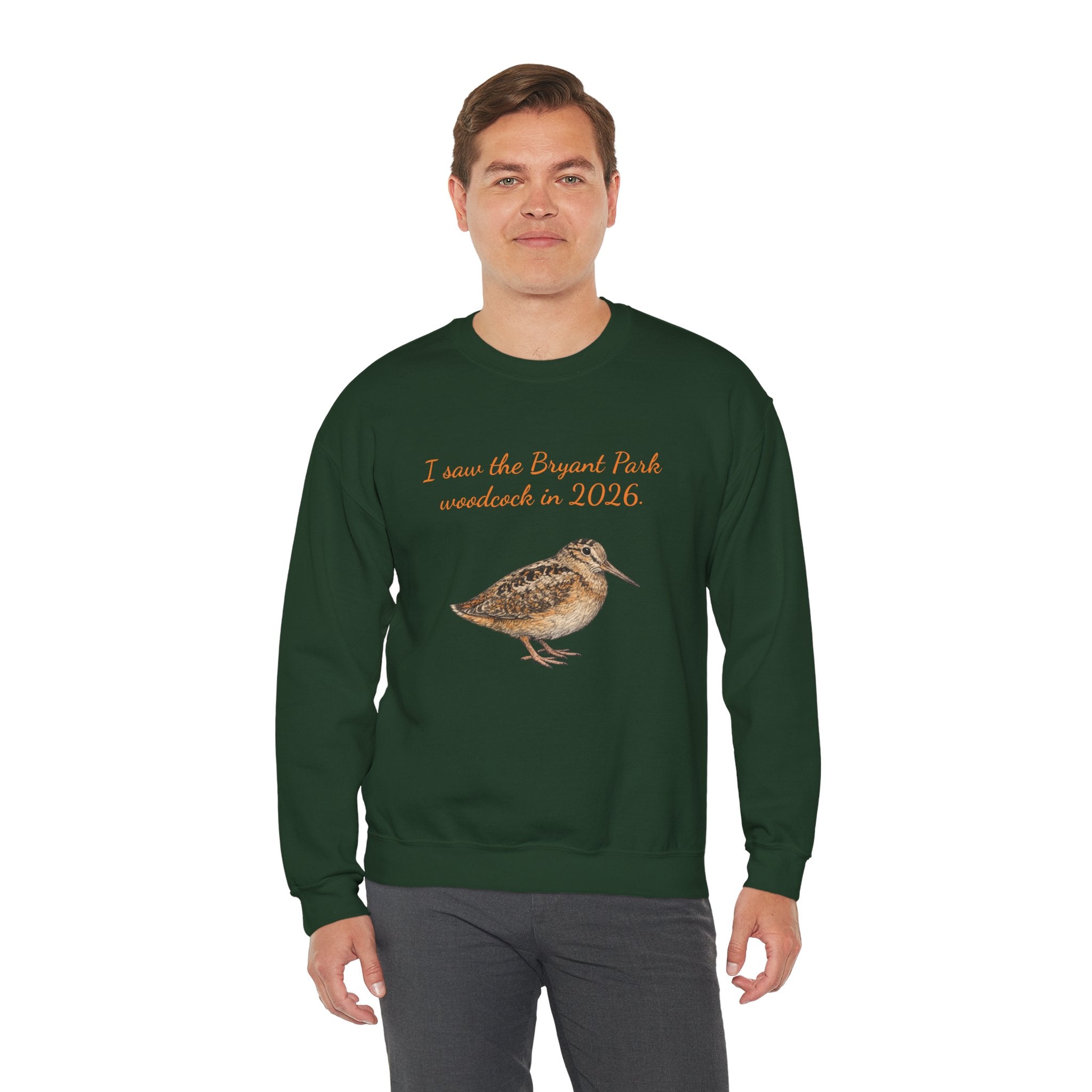 Bryant Park American Woodcock Sweatshirt | NYC Bird Lover Sweater