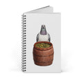 Customizable Lower East Side NYC Pigeon Spiral Journal | LES Pickle Salesman Bird Lovers Notebook